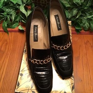 Ashley Stewart Vintage Block Heel Black Size. 11